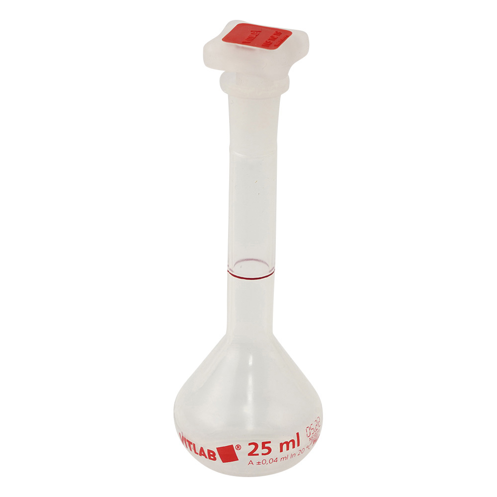 PMPメスフラスコ（PP栓付き） 25mL 67104