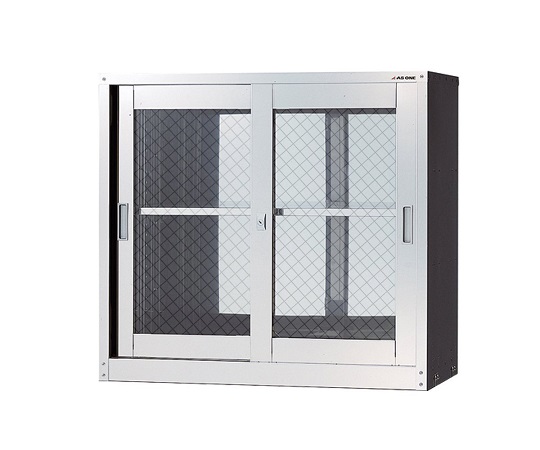 ステンレス薬品保管庫（SUS430製） 網ガラス扉 HS-945A