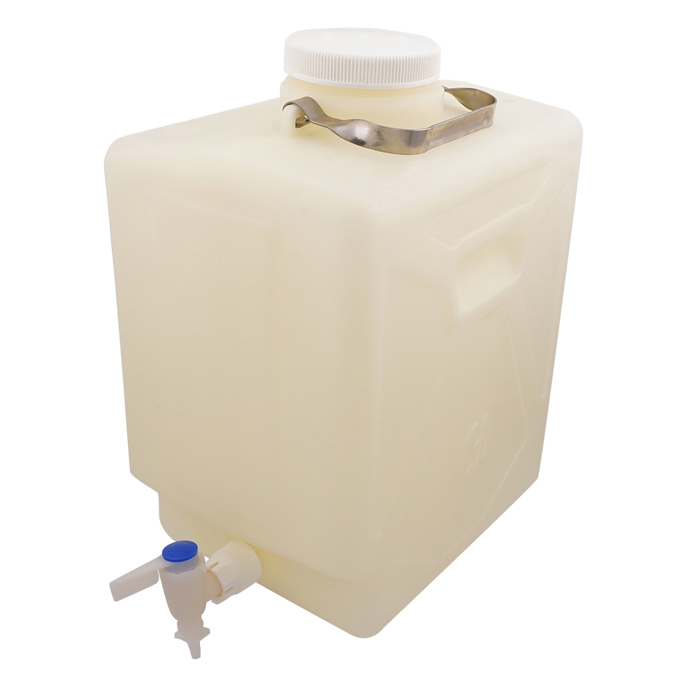 フッ素加工活栓付角型瓶　20L DS2327-0050