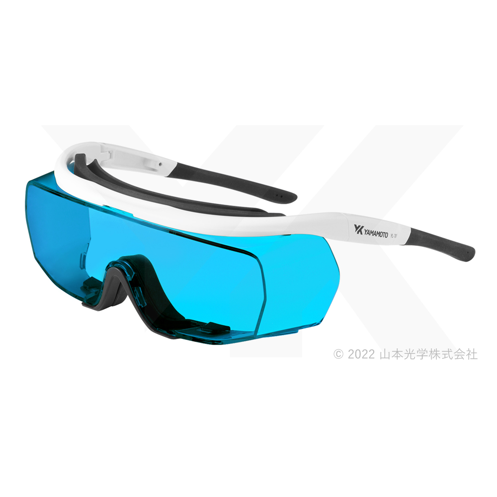 レーザー光吸収メガネ(1/100減衰一部透過)　可視光半導体 CE YL-780 MRLD LT