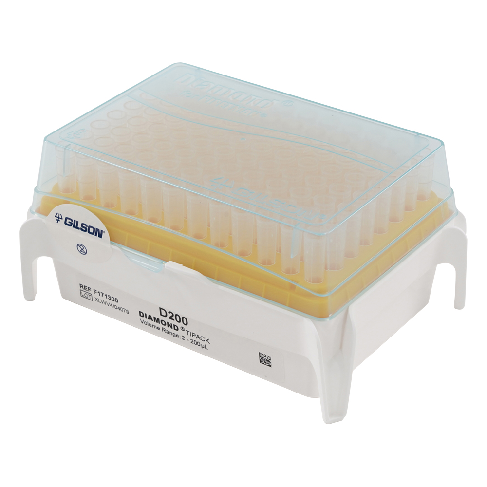 ダイアモンドチップ D200T Tipack 未滅菌 2～200uL 96本×10箱入 F171300