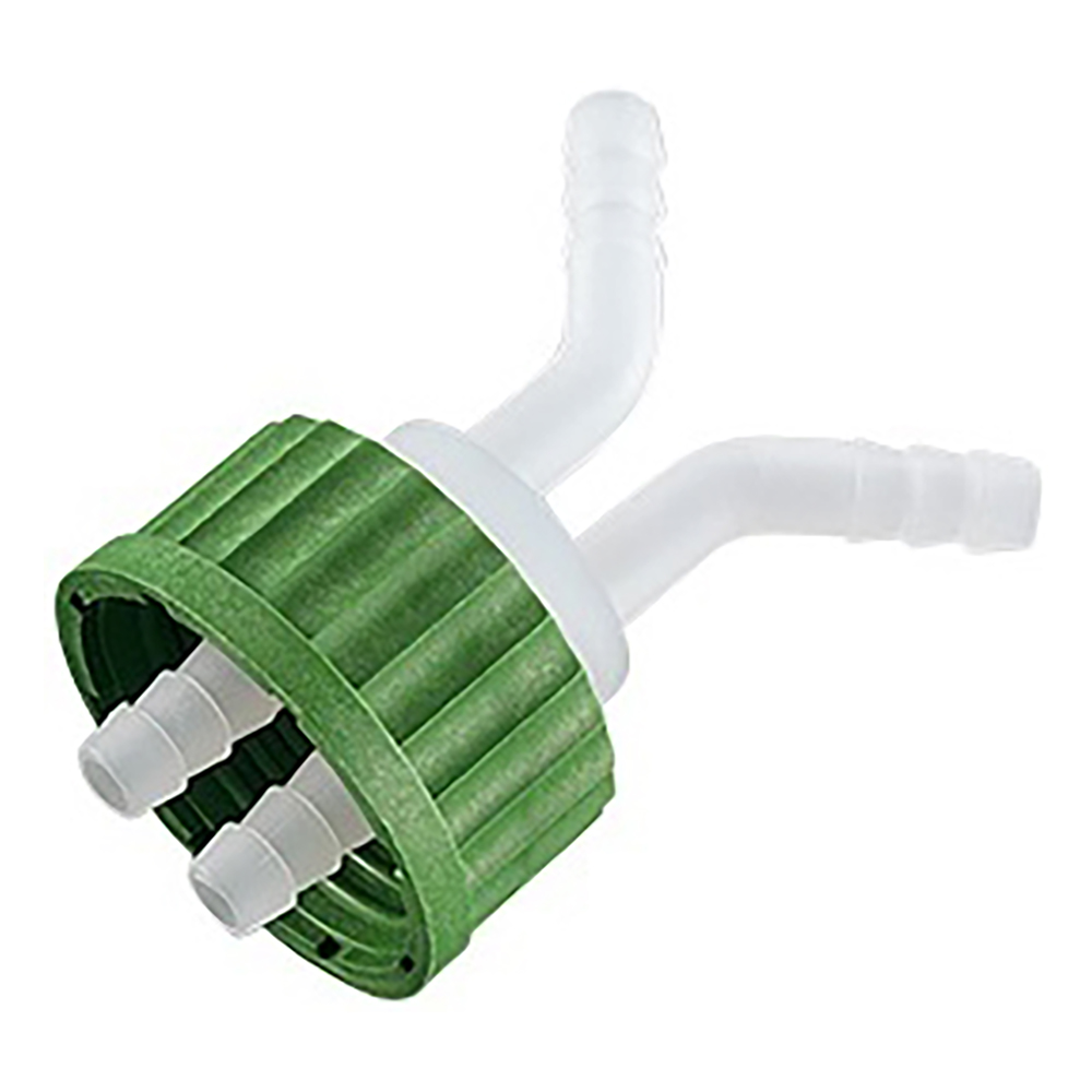 ねじ口瓶用キャップ（軟質チューブ用・GL45用） 2ポート BL80048