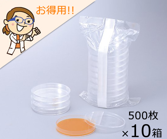 アズノール滅菌シャーレ φ90×15mm 10枚×50袋×10箱 GD90-15（ケース入）