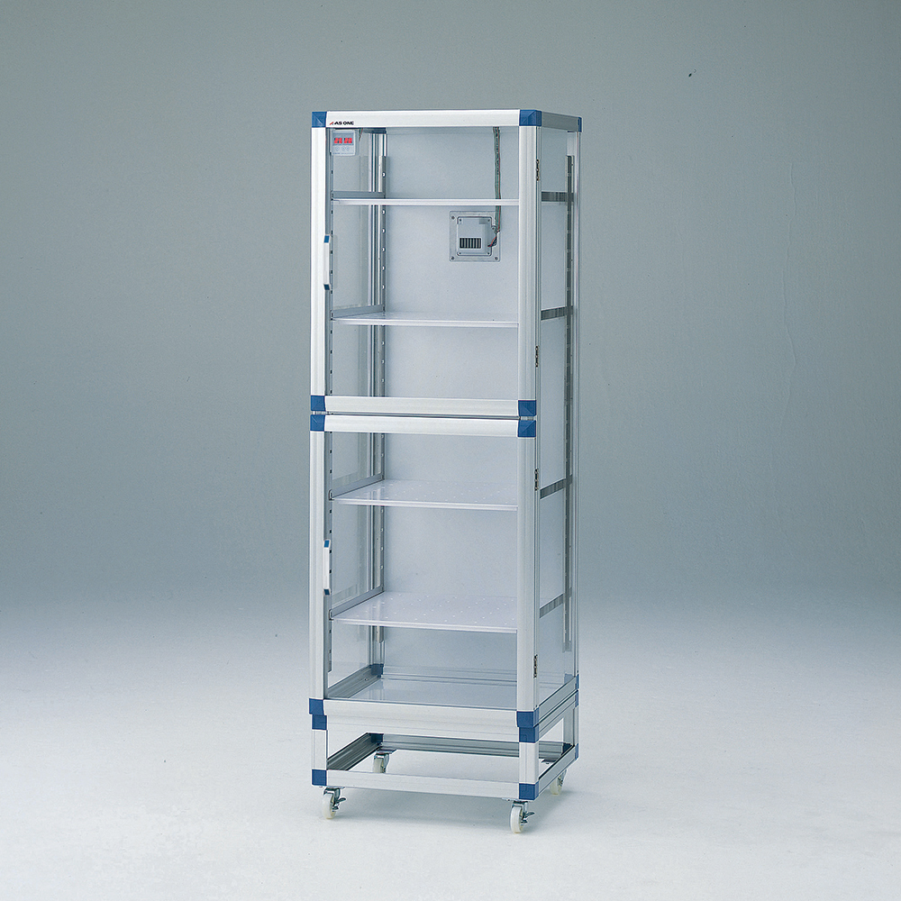 フロストドライデシケーター（ジャンボ） 574×523（618）×1765mm 強化プラスチック棚板 N-JB-SPA