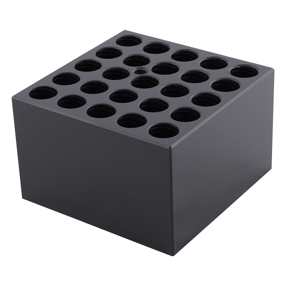ドライブロックバス用アルミブロック 試験管15mm 25本用