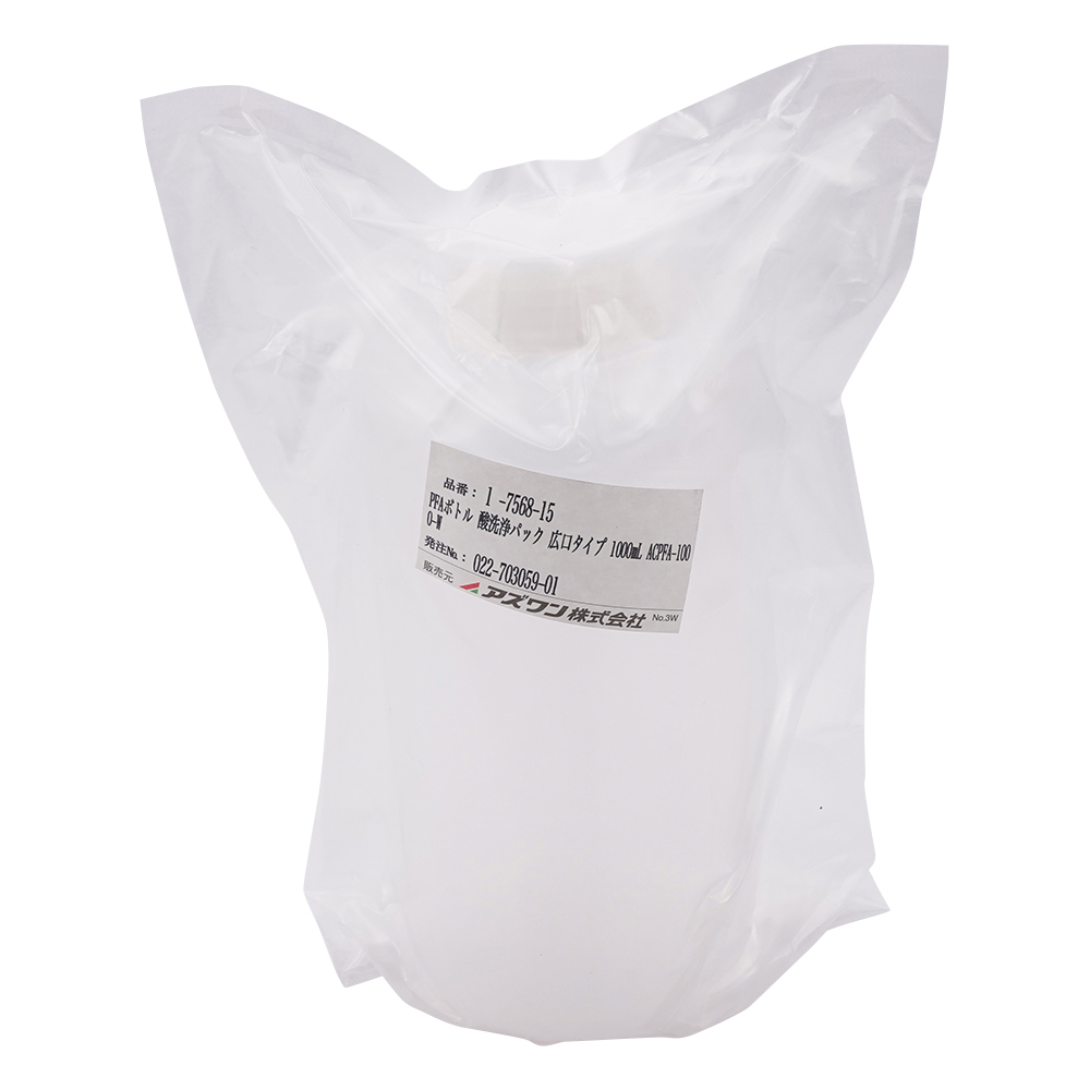 PFAボトル タイプ30　酸洗浄ボトル 広口タイプ 1000mL ACPFA-1000-W