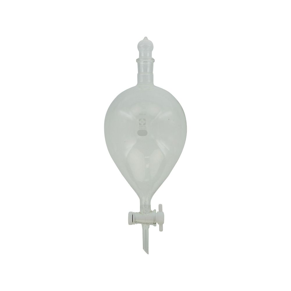 SPC分液スキーブ型ロート PTFEコック付 3000mL 031240-3000