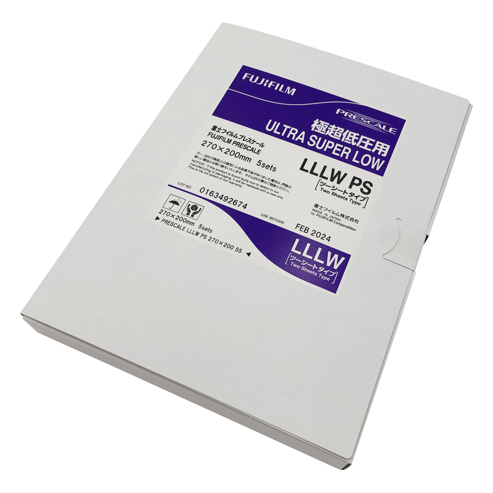 プレシート（圧力測定フィルム）極超低圧用 1箱（5枚入） LLLW PS