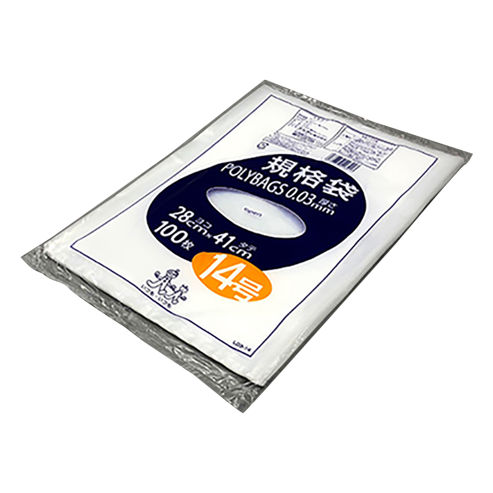 ポリバック規格袋（0.03mm） 280×410mm 100枚 L03-14