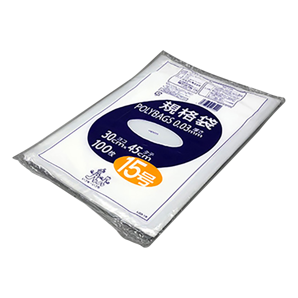 ポリバック規格袋（0.03mm） 300×450mm 100枚 L03-15