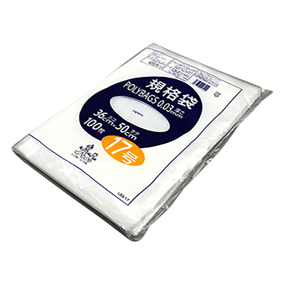 ポリバック規格袋（0.03mm） 360×500mm 100枚 L03-17