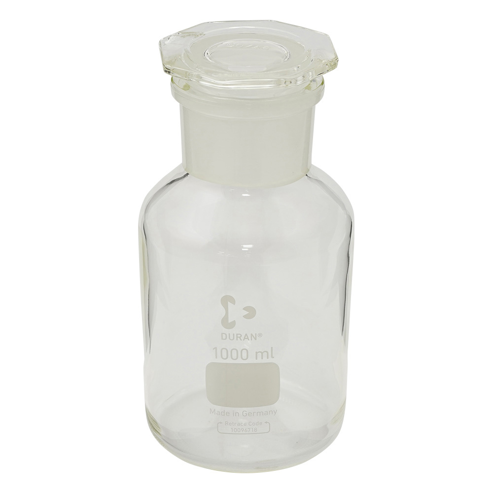 試薬瓶（広口・栓付き）（デュラン（R）） 白 1000mL 211855409
