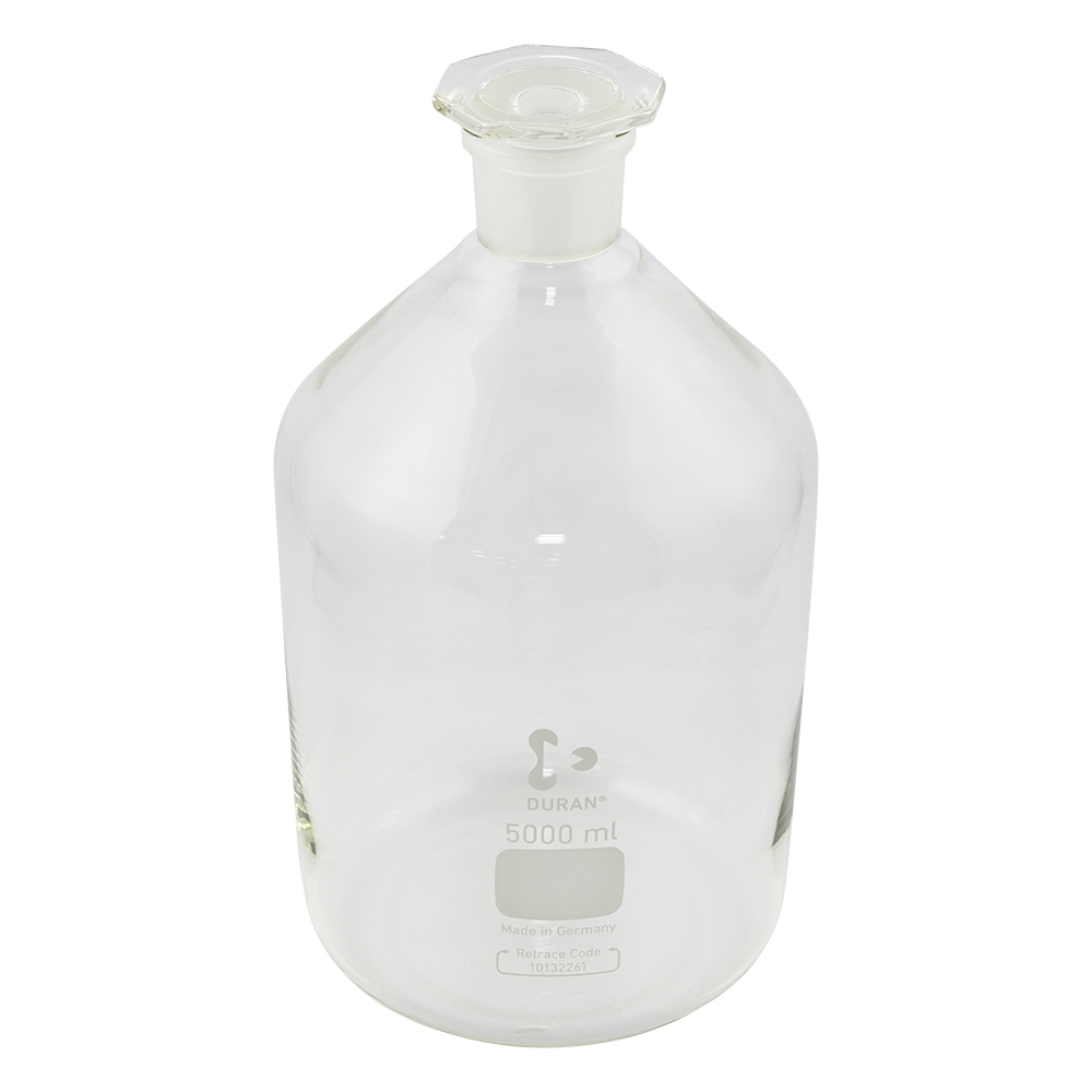 試薬瓶（栓付き）（デュラン（R）） 白 5000mL 211657302