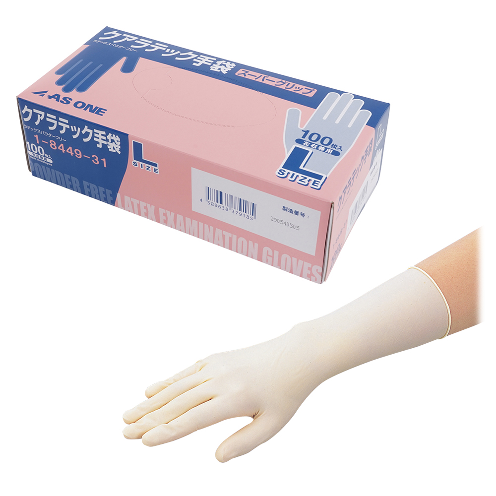クアラテック手袋スーパーグリップ（パウダーフリー） L 100枚
