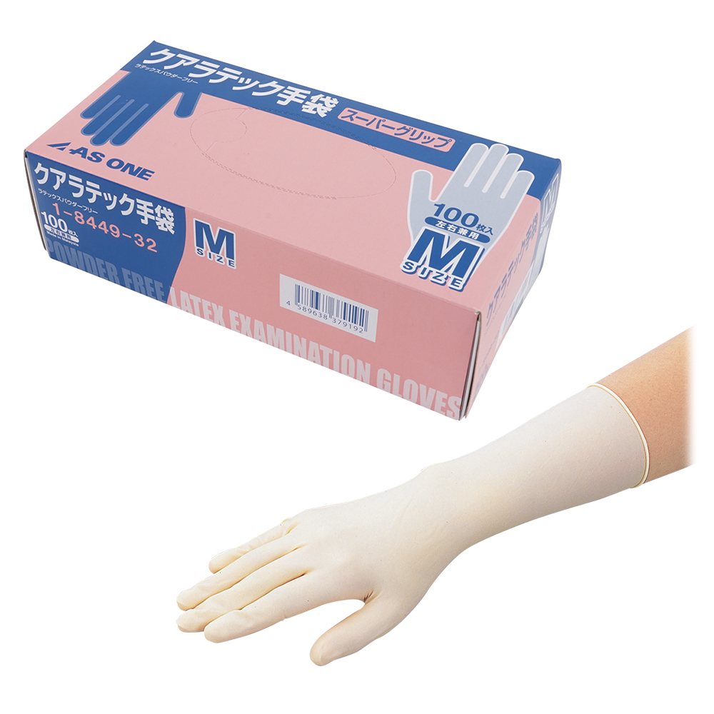 クアラテック手袋スーパーグリップ（パウダーフリー） M 100枚