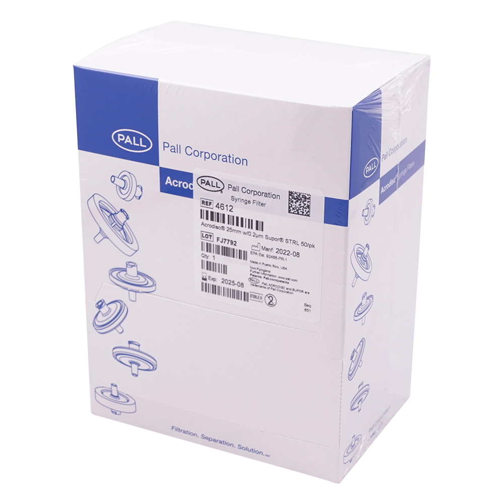 滅菌シリンジフィルター（スーポア（R）アクロディスク） φ25mm／0.2μm 1箱（50個入） 4612