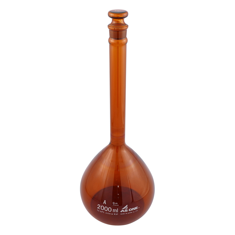 メスフラスコ 茶 2000mL