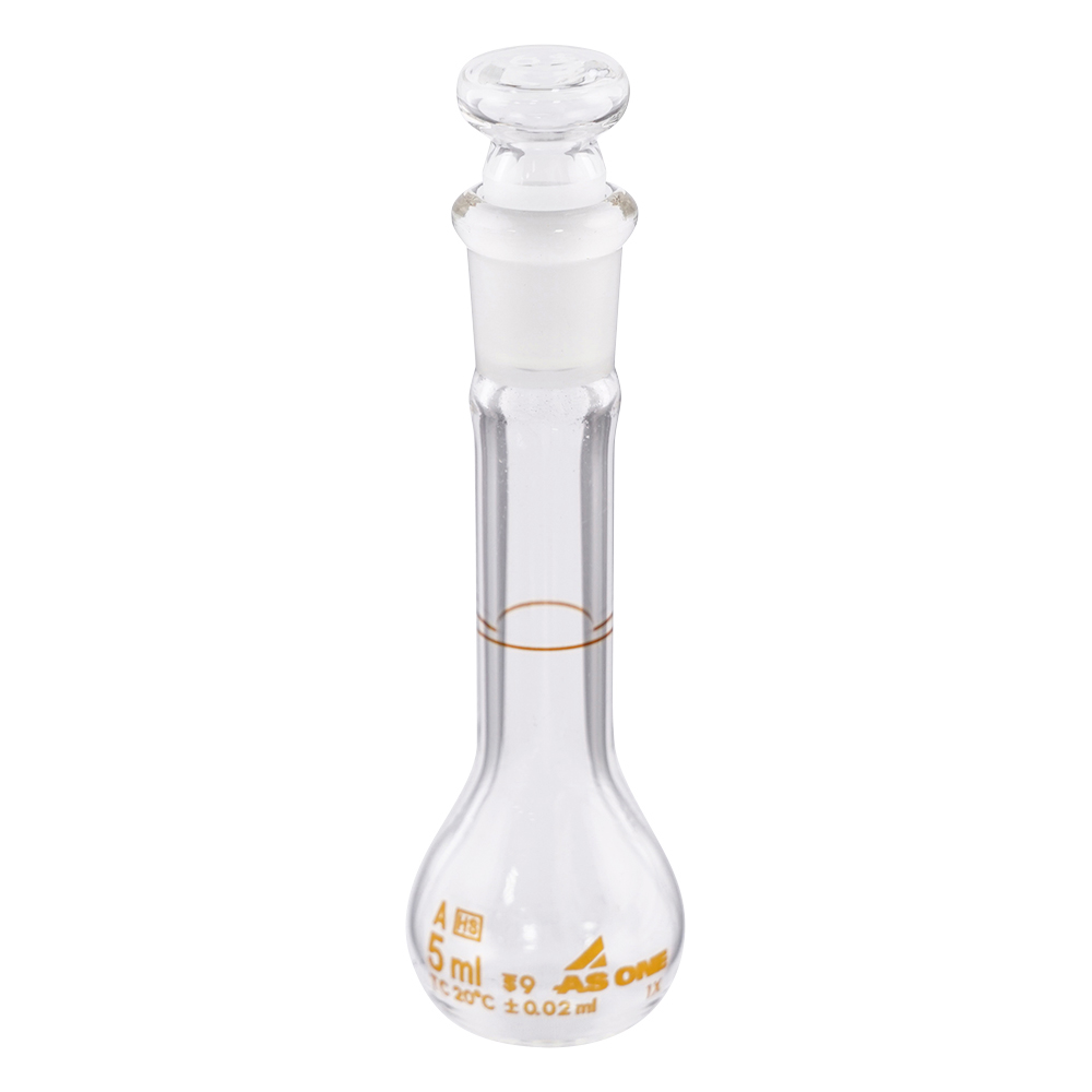 メスフラスコ（JCSS校正付） 白 5mL