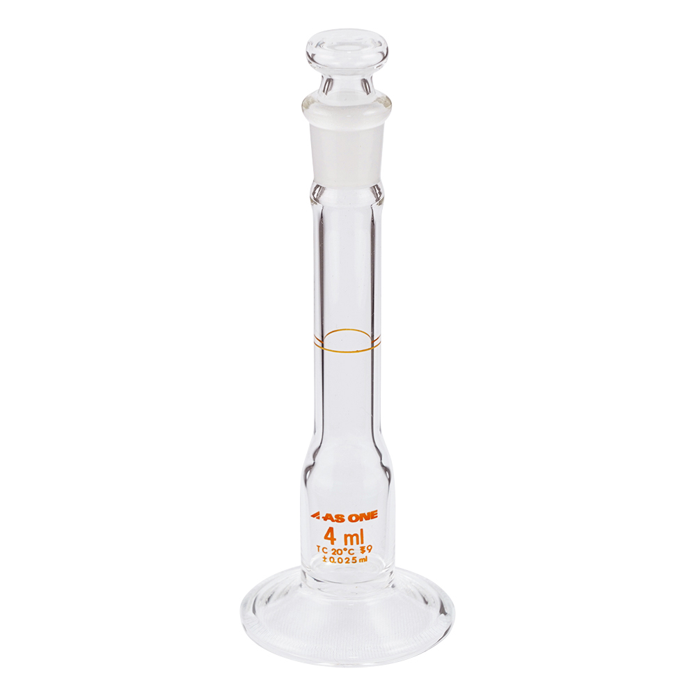 台付メスフラスコ 白 4mL