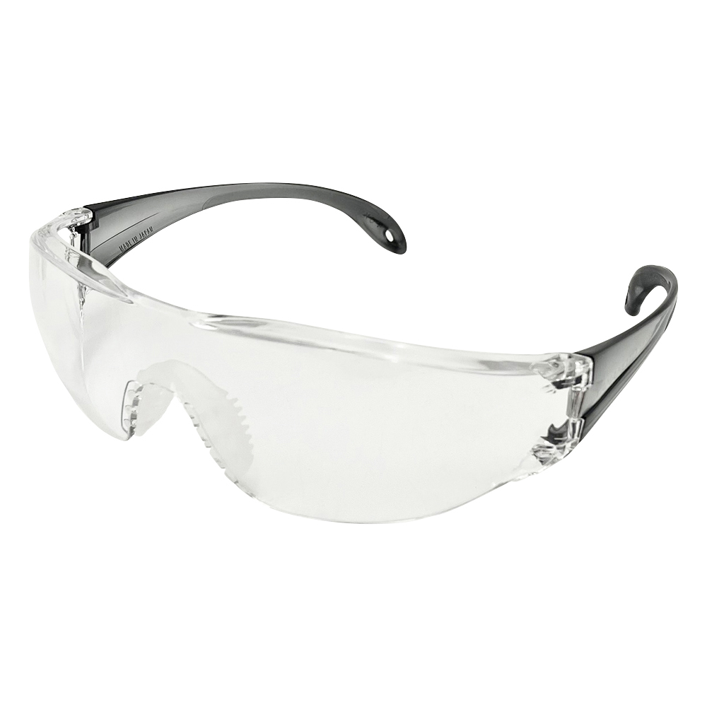 JIS軽量保護メガネ ストラップ付 LF-302ブラック