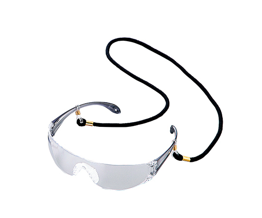JIS軽量保護メガネ ストラップ付 LF-102ブラック