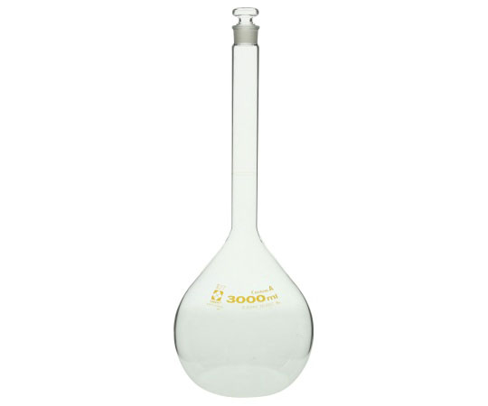 メスフラスコ　透明　3000mL　カスタムA　JCSS校正付
