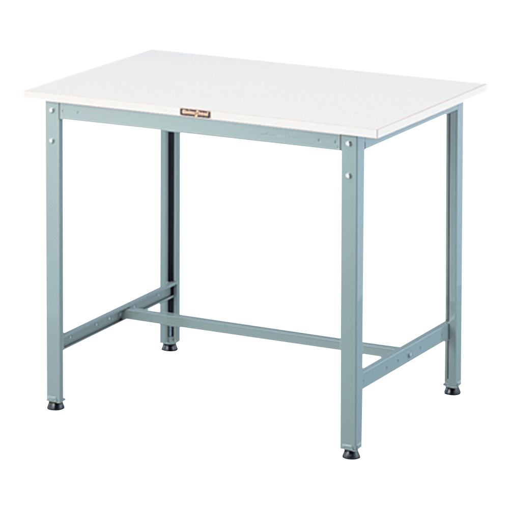 ポリ化粧板作業台 グリーン 900×450×740mm AE-0945