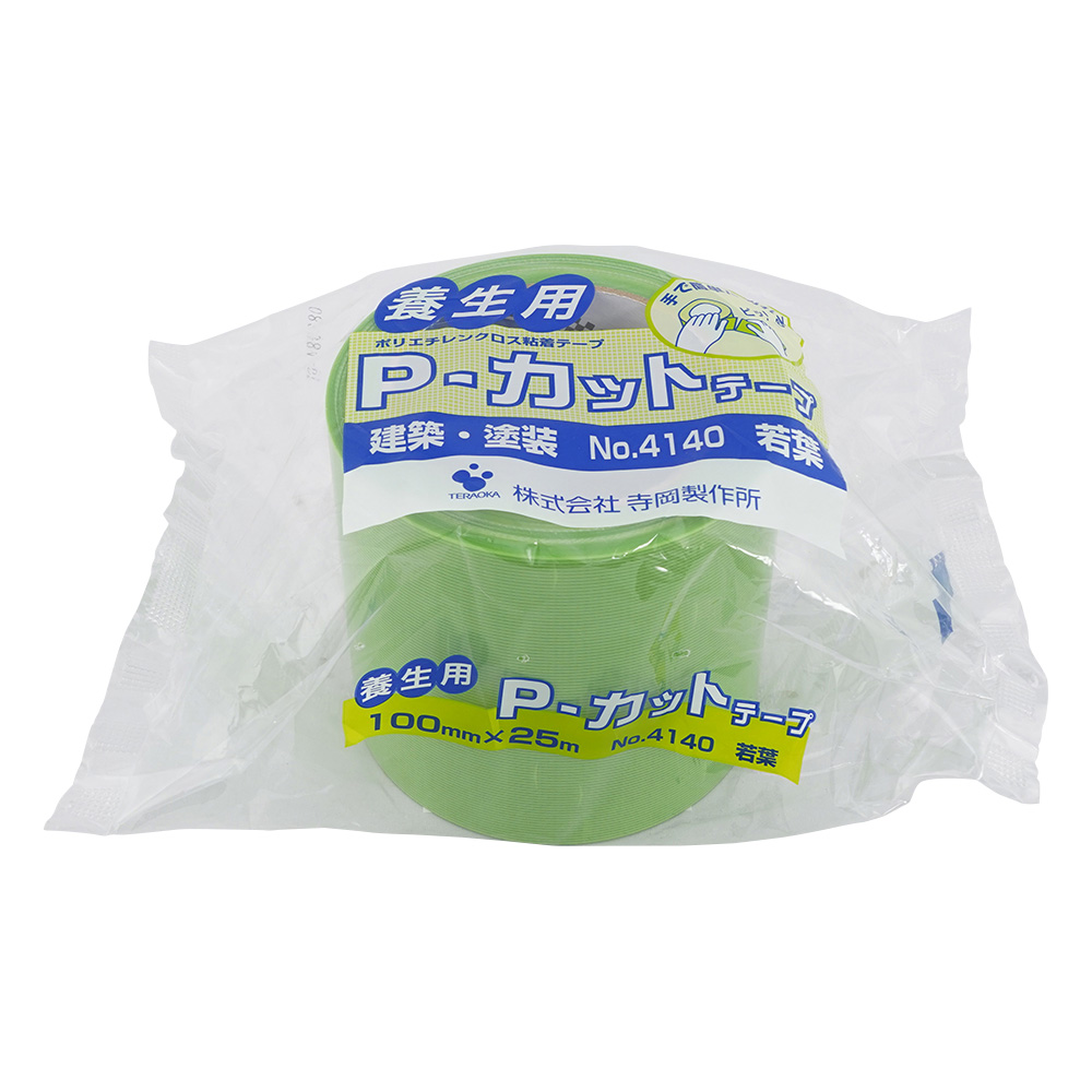 Pカットテープ 若葉 紙芯 幅100mm×厚み0.155mm×長さ25m 4140