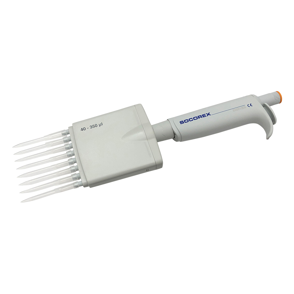 8チャンネルマイクロピペット（アキュラ） 40～350uL 855.08.350