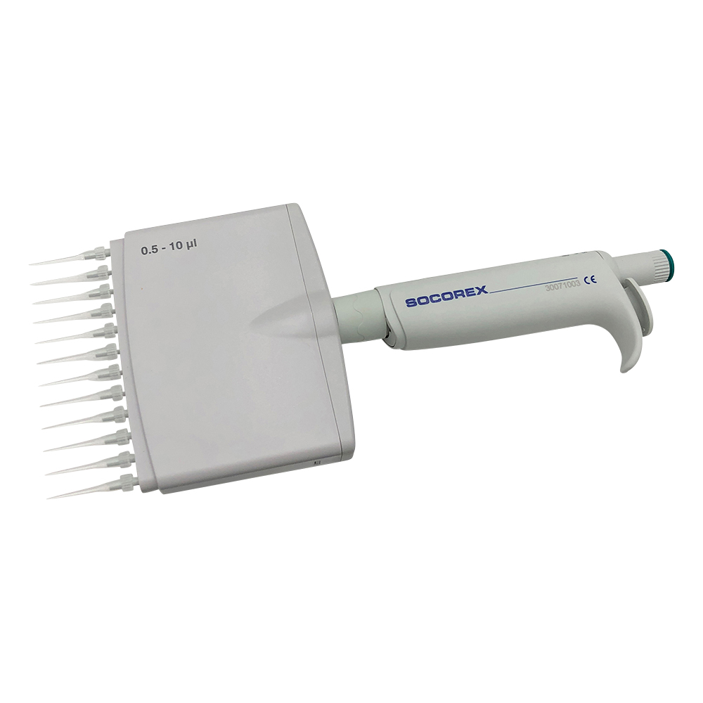 12チャンネルマイクロピペット（アキュラ） 0.5～10uL 855.12.010