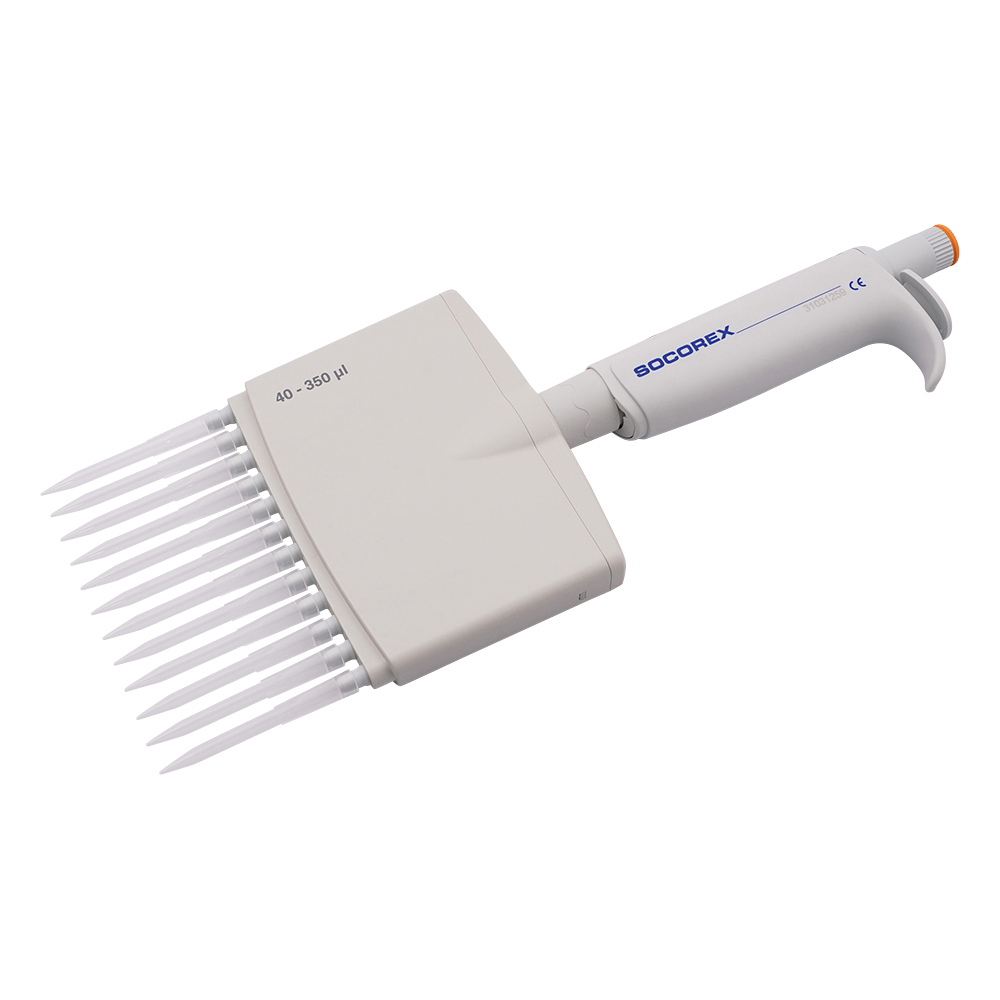 12チャンネルマイクロピペット（アキュラ） 40～350uL 855.12.350