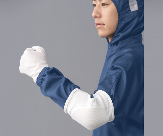 クリーンルーム用サポーター肘あて 白 M FC921C-01 M