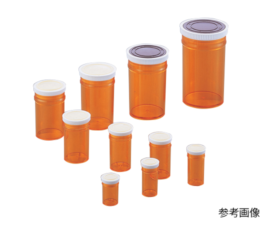 スチロール棒瓶（標本瓶） 200mL S-200茶