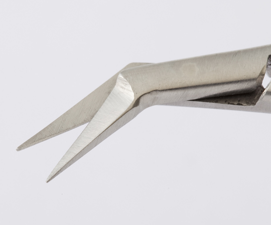 マイクロ剪刀 100mm 直刀横アングル YS-7100BDX