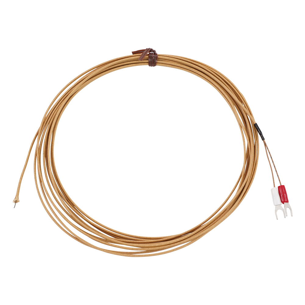 被覆熱電対（デュープレックス） シリカガラス被覆 Y端子 5m DG-K-5m