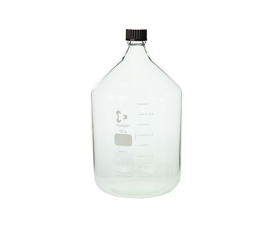 ねじ口瓶丸型（デュラン（R）） 赤キャップ付 10000mL