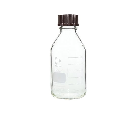 ねじ口瓶丸型（デュラン（R）） 赤キャップ付 750mL