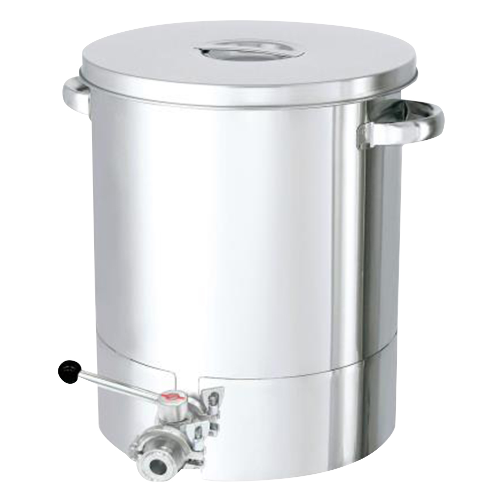 底部勾配型ステンレス容器 バルブ付 20L KTT-ST-30-BV
