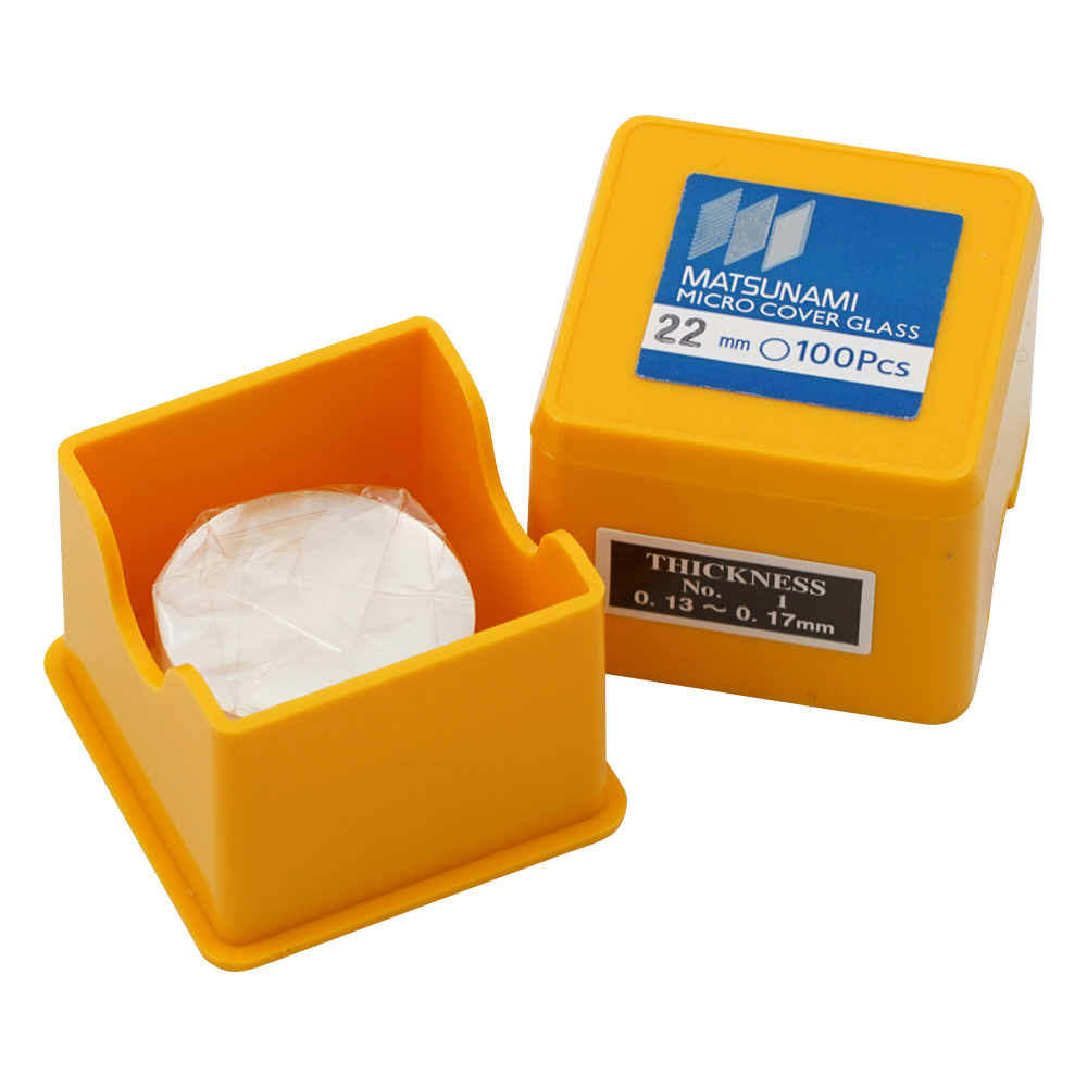 マツナミカバーグラス（No.1） 丸型 φ22mm 1000枚入
