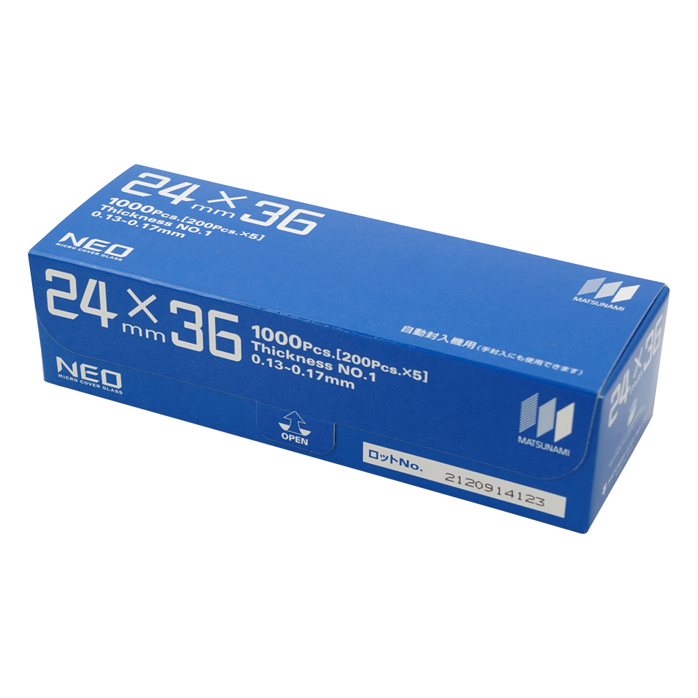 マツナミカバーグラス（No.1） 24×36mm 1000枚入