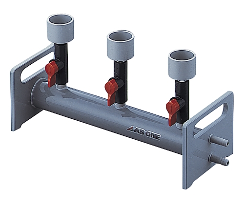 フィルターホルダーマニホルド（塩化ビニル製） 3連式