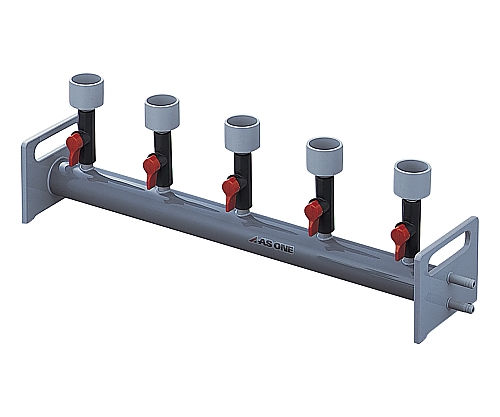 フィルターホルダーマニホルド（塩化ビニル製） 5連式