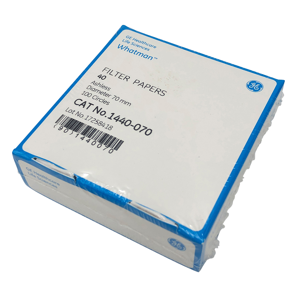 定量濾紙 円形No.40 7.0cm 100枚入 1440-070