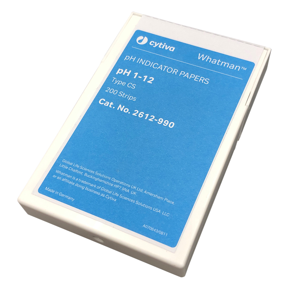 pH試験紙 ストリップ入 CS1-12 1箱（200枚入） 2612-990