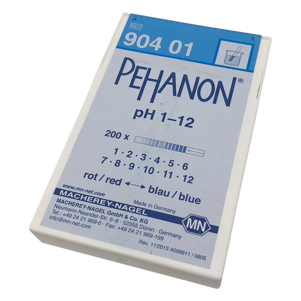 ストライプpH試験紙（PEHANON） pH1.0-12.0 1箱（200枚入） MN90401