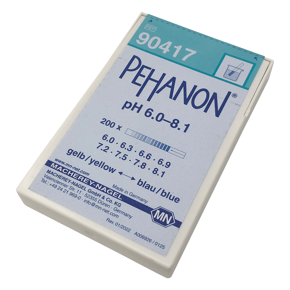 ストライプpH試験紙（PEHANON） pH6.0-8.1 1箱（200枚入） MN90417
