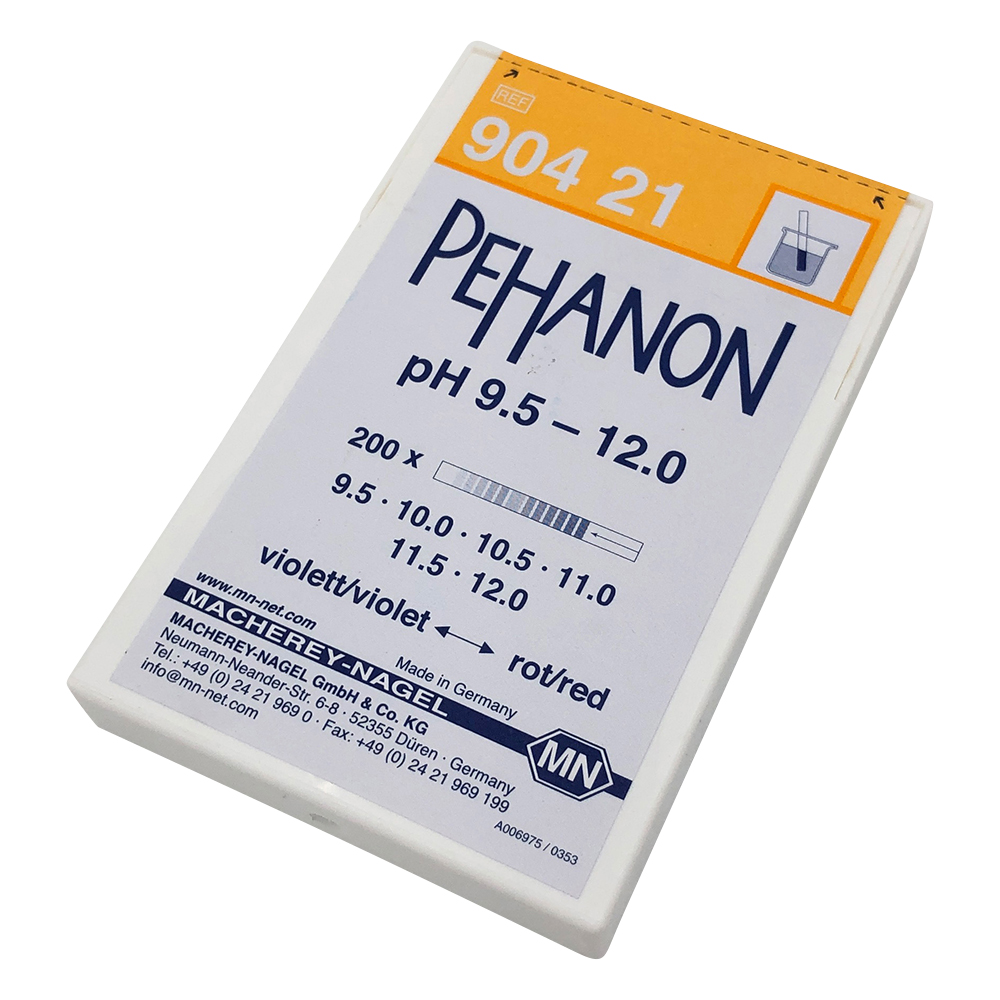 ストライプpH試験紙（PEHANON） pH9.5-12.0 1箱（200枚入） MN90421