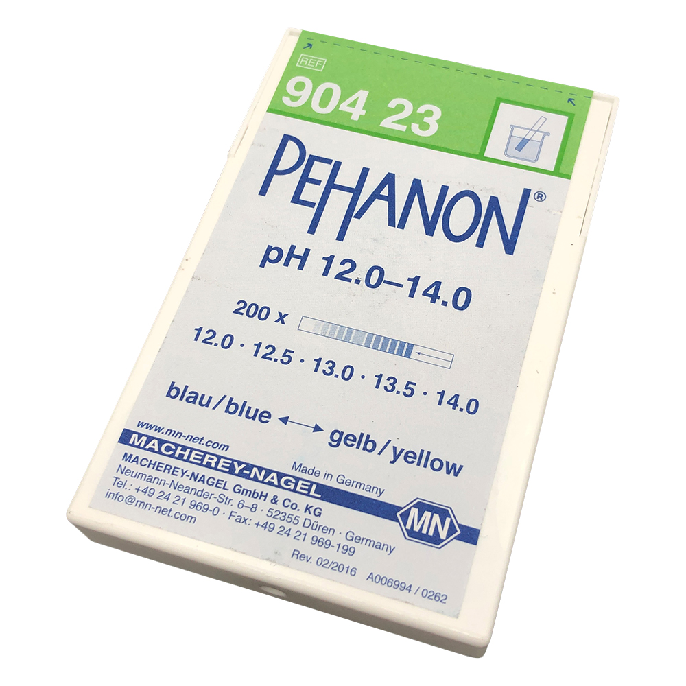 ストライプpH試験紙（PEHANON） pH12-14 1箱（200枚入） MN90423