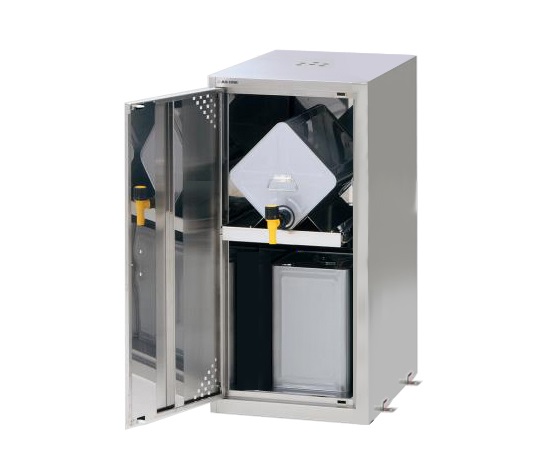 ラボサーバーラック（薬品保管庫・一斗缶用） ステンレス製 1列1段 LSR-S-T