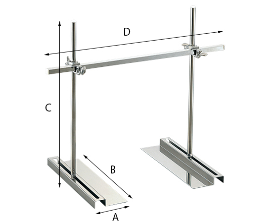 ヒータースタンド 角型スタンド・ワイドタイプ WB200 W1000